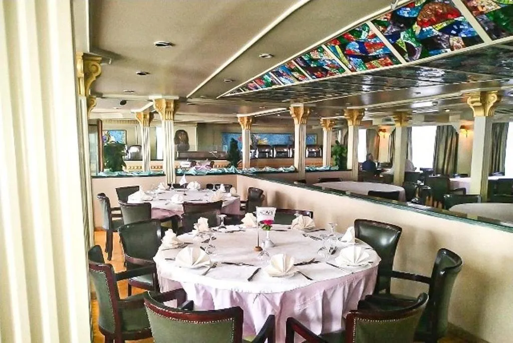 Restaurant aboard the MS King Tut I Nile Cruise Nile cruise